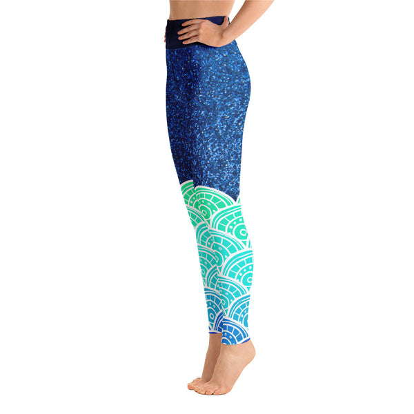 Premium Yoga Leggings - Sea Queen - EnvivaCor 