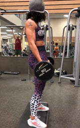 Premium Yoga Leggings - Leopard Purple Chakra - EnvivaCor 
